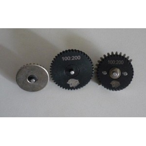 Шестерни усиленные стальные CL-05 3mm Steel CNC Gear Set 100:200 (ZC Airsoft)